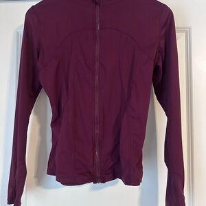 Burgundy Zip-Up Jacket